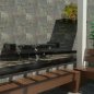Fountain and Bench